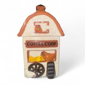 Vintage Unmarked “Coffee Coop” Barn Canister